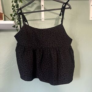 Pazzo- Black floral top